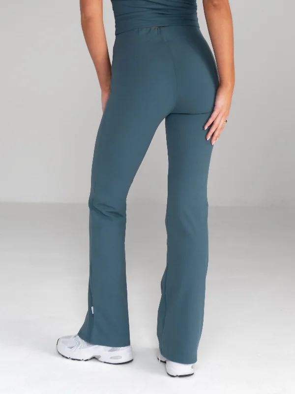 Alessia Flared Trousers - Dark Teal