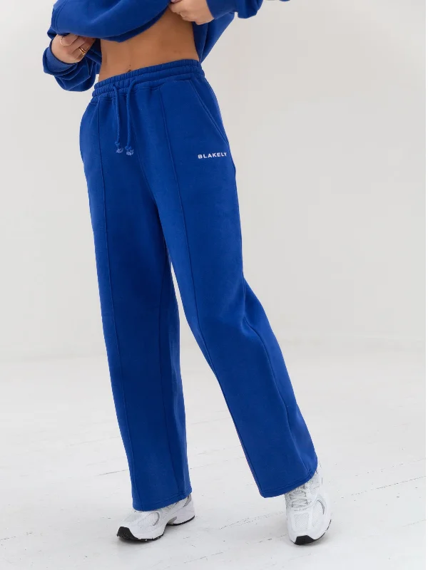 Everyday Wide Leg Sweatpants - Cobalt Blue