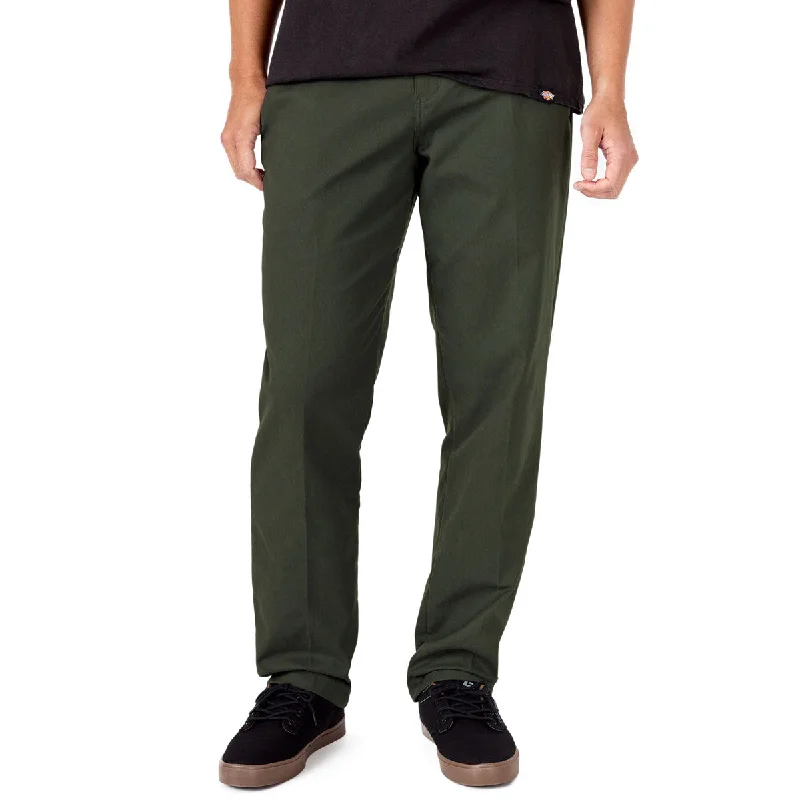 Dickies Slim Straight Twill Skate Pants - Olive Green