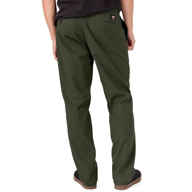 Dickies Slim Straight Twill Skate Pants - Olive Green