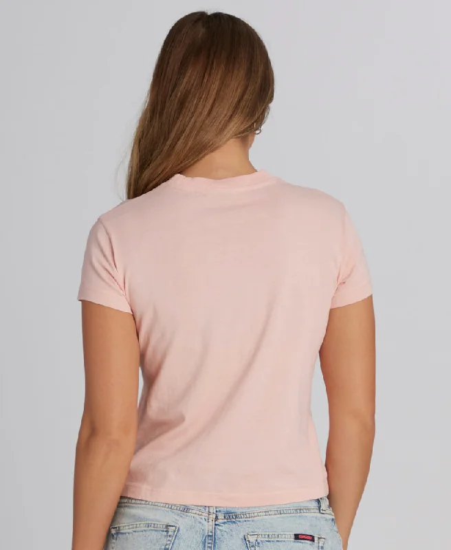 Essential Logo 90's T Shirt | Strawberry Cream Pink