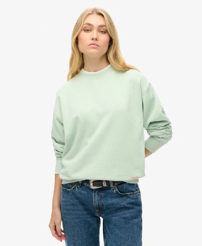 Essential Logo Relaxed Fit Sweatshirt | Surf Spray Green