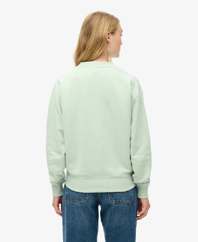 Essential Logo Relaxed Fit Sweatshirt | Surf Spray Green