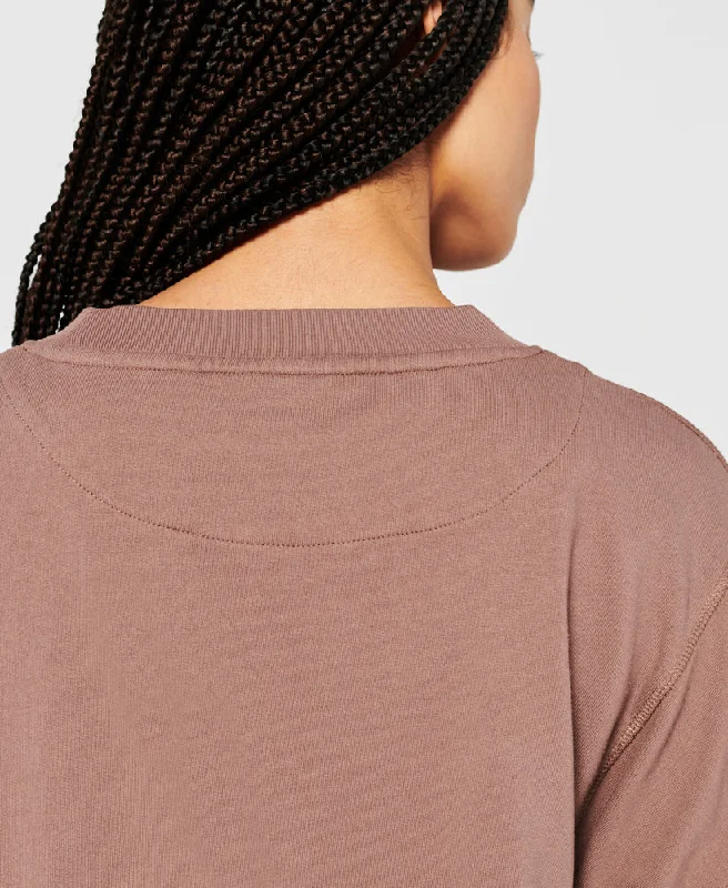 Flex Batwing Crew | Dark Taupe