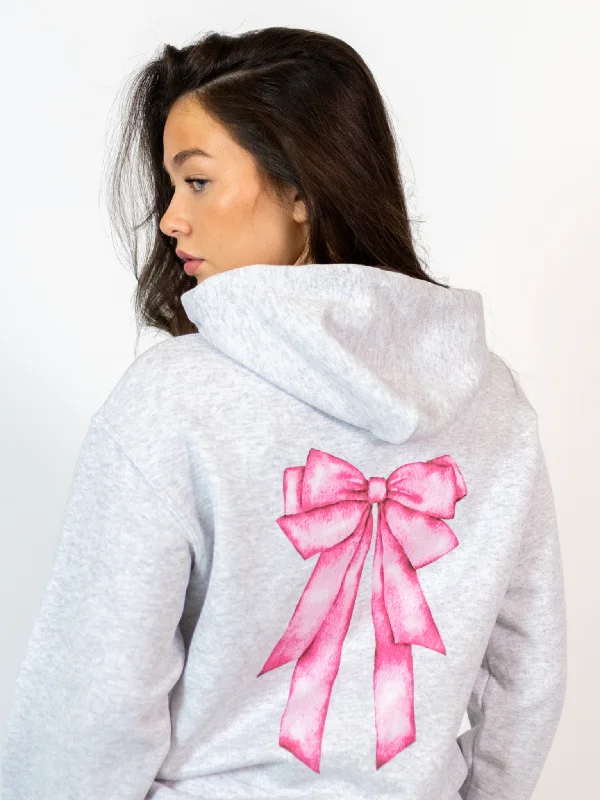 MEGA DOLLED UP (PINK) HOODIE (rygprint) - GRÅ