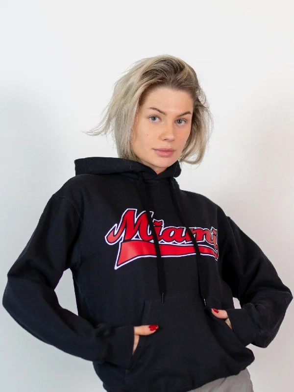 MIAMI SPORT HOODIE - SORT