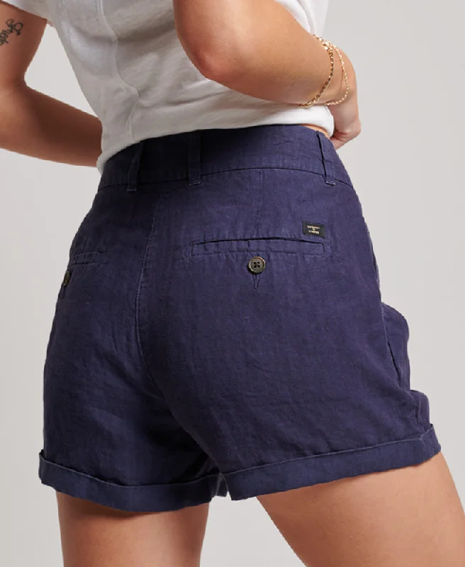 Studios Overdyed Linen Shorts | Richest Navy