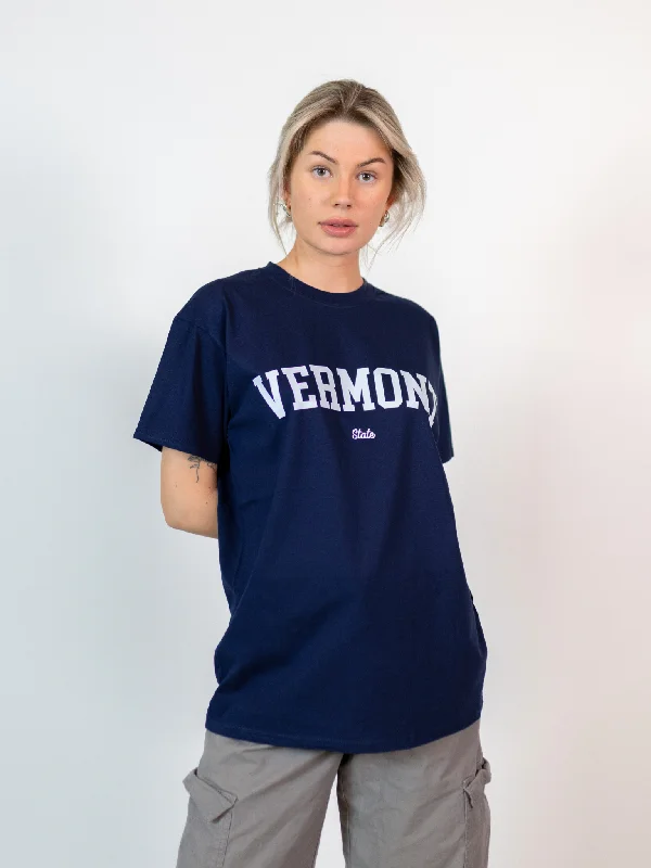 VERMONT STATE T-SHIRT - NAVY