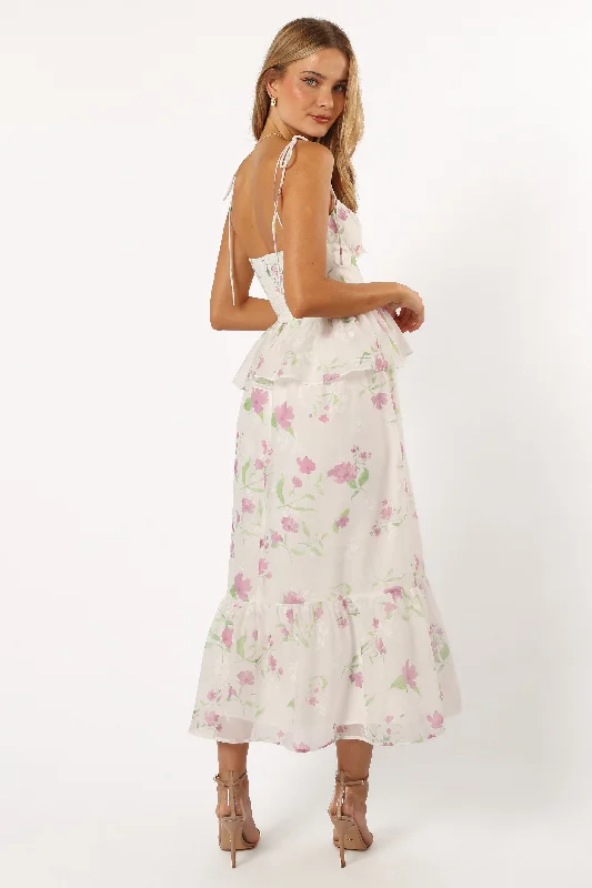 Armani Midi Dress - White Floral