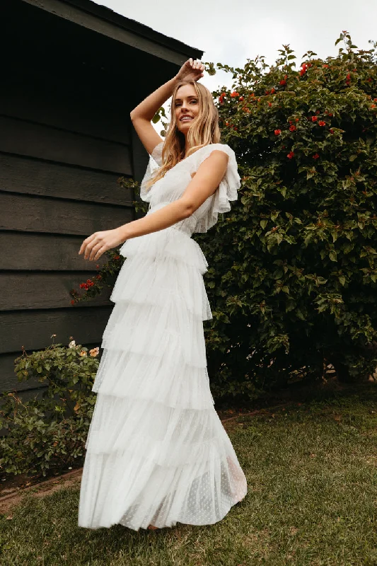 Evalyn Tiered Ruffle Maxi Dress