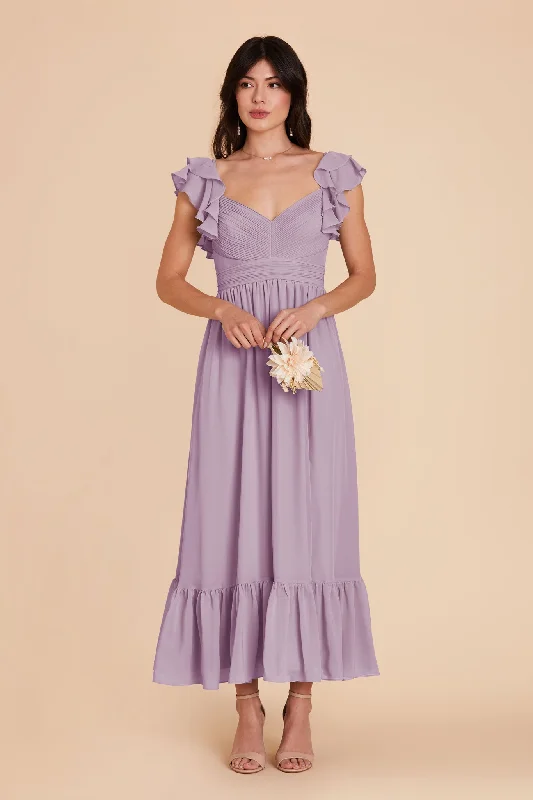 Michelle Chiffon Dress - Lavender