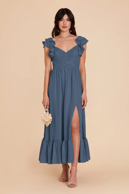 Michelle Chiffon Dress - Twilight