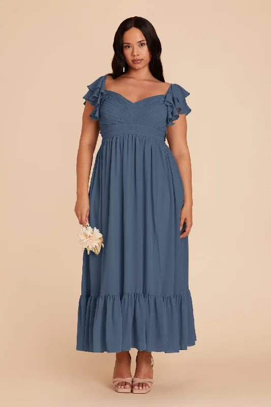 Michelle Chiffon Dress - Twilight