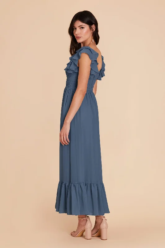 Michelle Chiffon Dress - Twilight