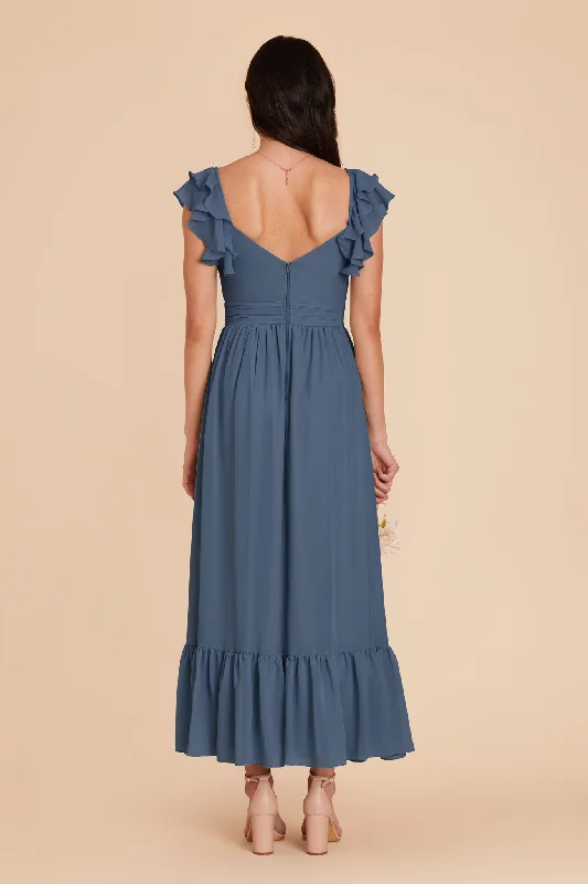 Michelle Chiffon Dress - Twilight