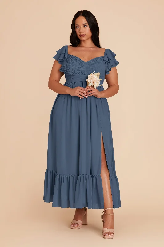 Michelle Chiffon Dress - Twilight