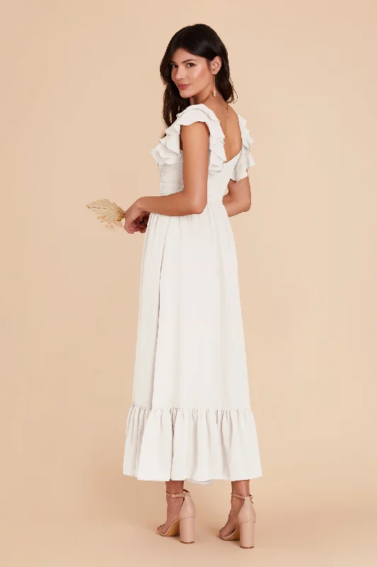 Michelle Chiffon Dress - White