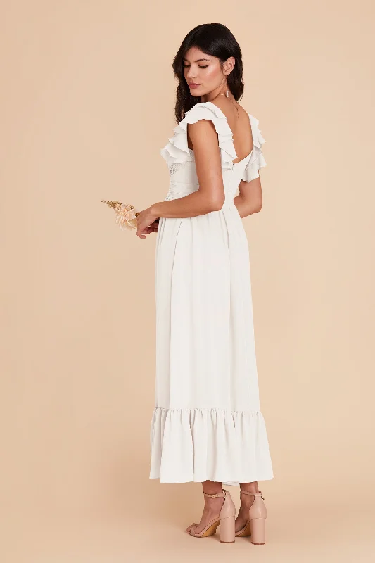 Michelle Chiffon Dress - White