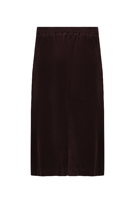 A-line Corduroy Skirt | Berry | 6199ZR