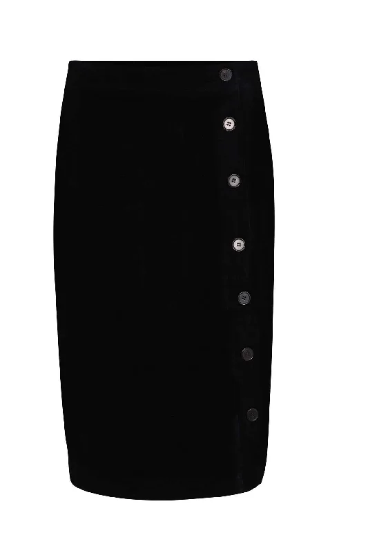 A-line Corduroy Skirt | BLACK | 6199ZR