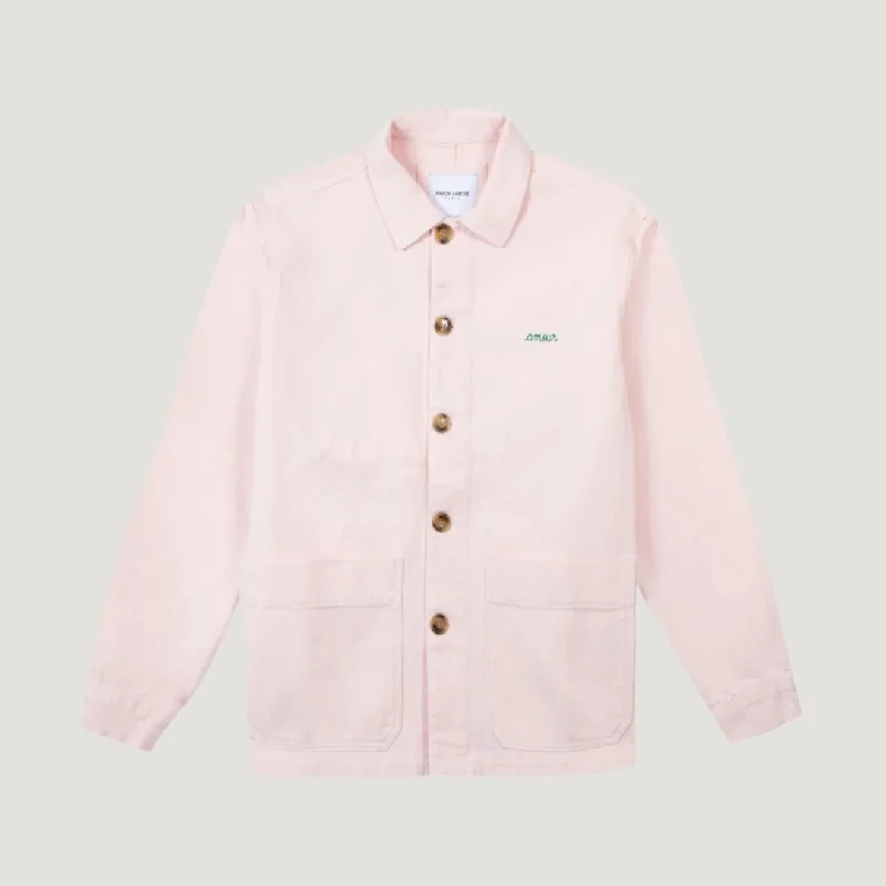 ""Amour"" Sebasto Twill Worker Jacket (Twill English Pink)