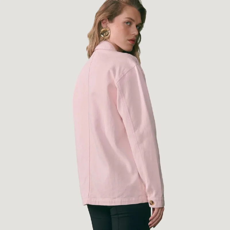 ""Amour"" Sebasto Twill Worker Jacket (Twill English Pink)