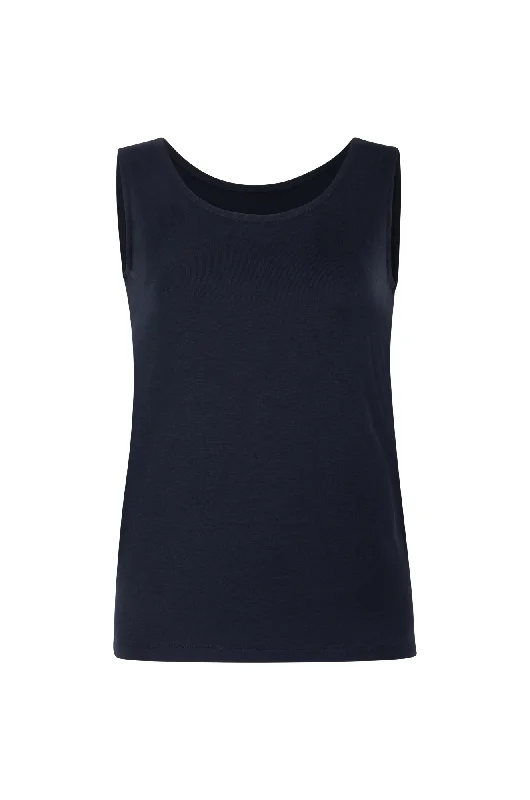 Basic Tank with 2 neck options | Navy | 7539WW