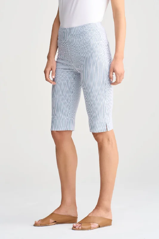 Bengajean® Short Seersucker - Navy White Stripe