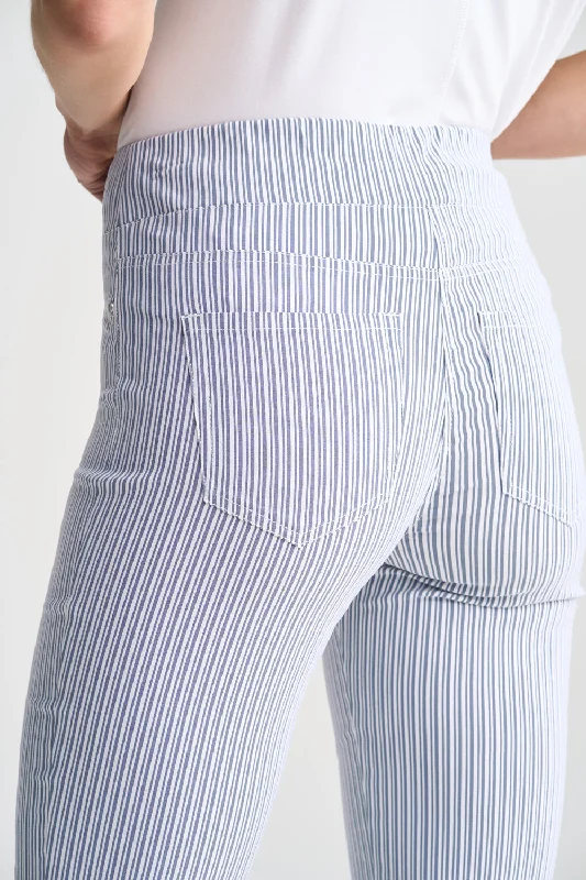 Bengajean® Short Seersucker - Navy White Stripe