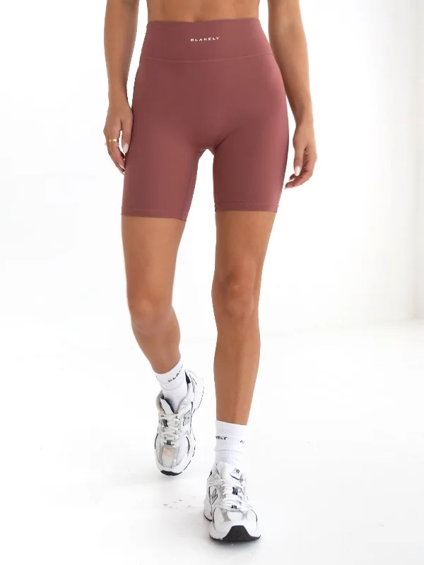 Studio Active Shorts - Burnt Mauve