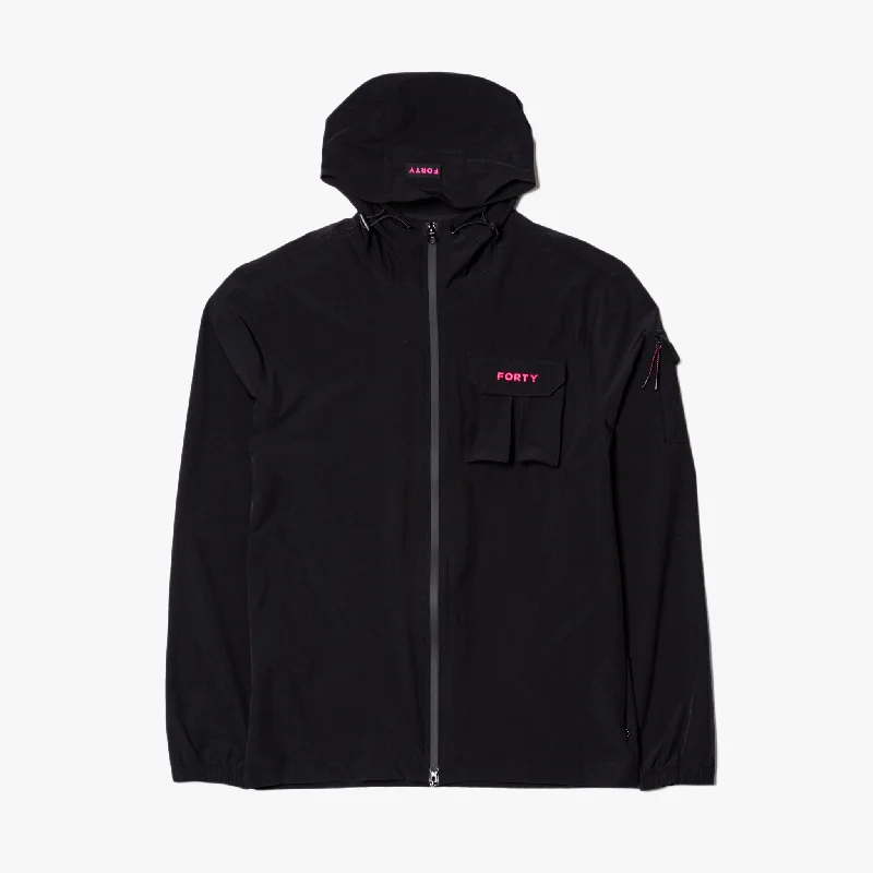 Callan Tech Hooded Overshirt - Pop (Black/Pink)