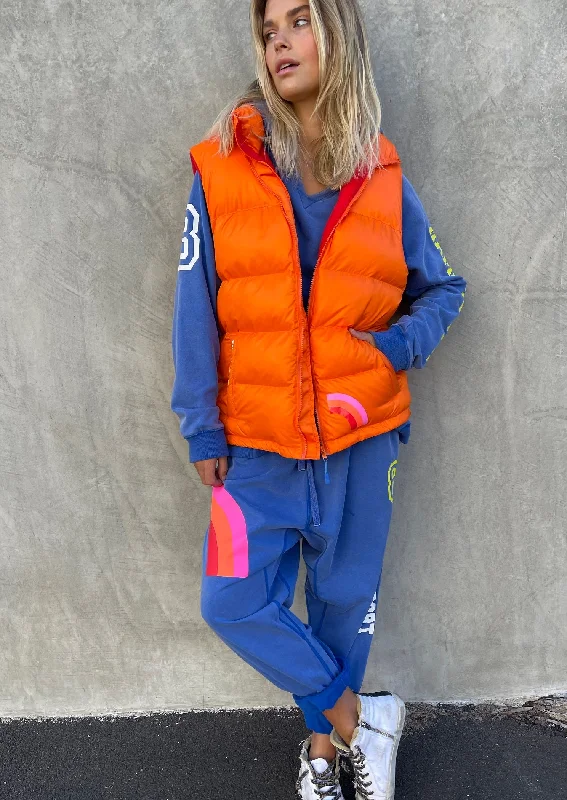 HAMMILL & Co Womens Puffer Vest Orange