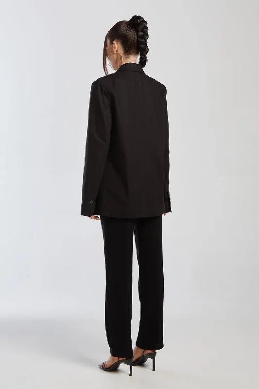 IZI ANGUS X RUNAWAY Womens  Miguel Blazer - Black