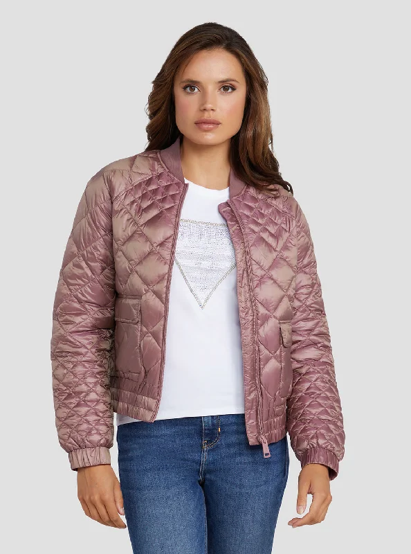 Mauve Rose Hilary Bomber Jacket