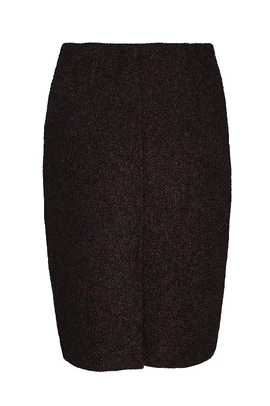 Parisienne Look pull on Skirt | CERISE BLACK | 8189ZR