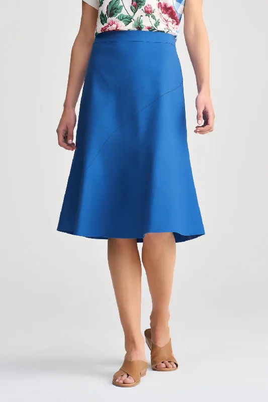 Linen Skirt - Cobalt Blue