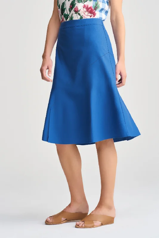 Linen Skirt - Cobalt Blue