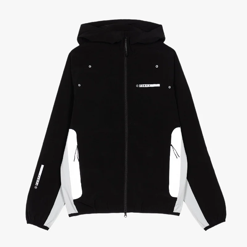 Price Hooded Windbreaker (Black/Grey/White)