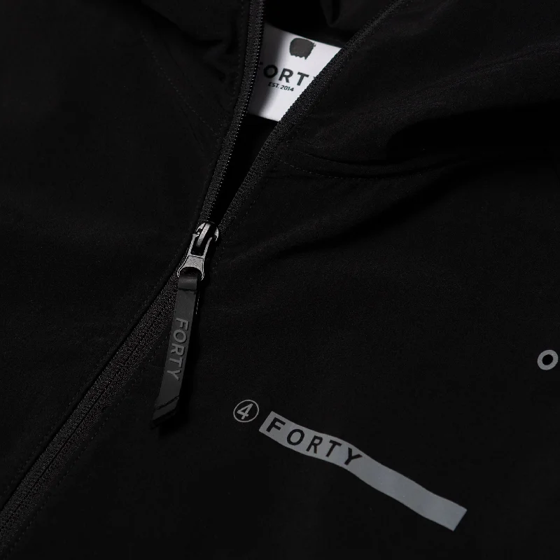 Price Hooded Windbreaker (Black/Grey/White)