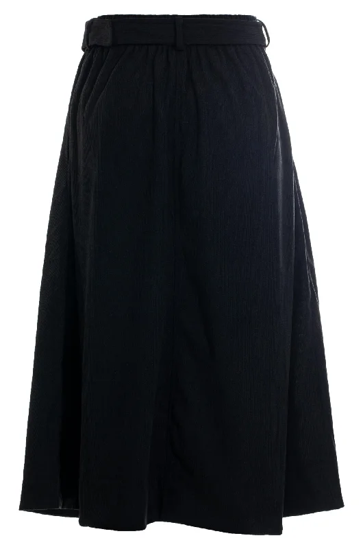 Poly Stretch Cord Skirt | Black | 6201ZZ