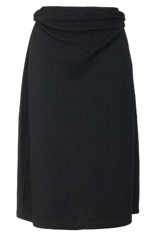 Textured pull on Skirt | Black | 7881ZZ