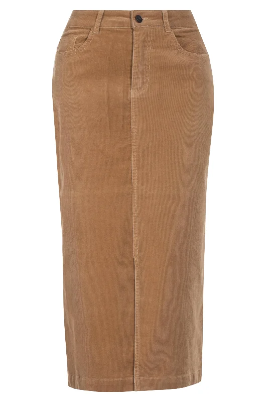 Corduroy Skirt | CAMEL | 6197ZZ