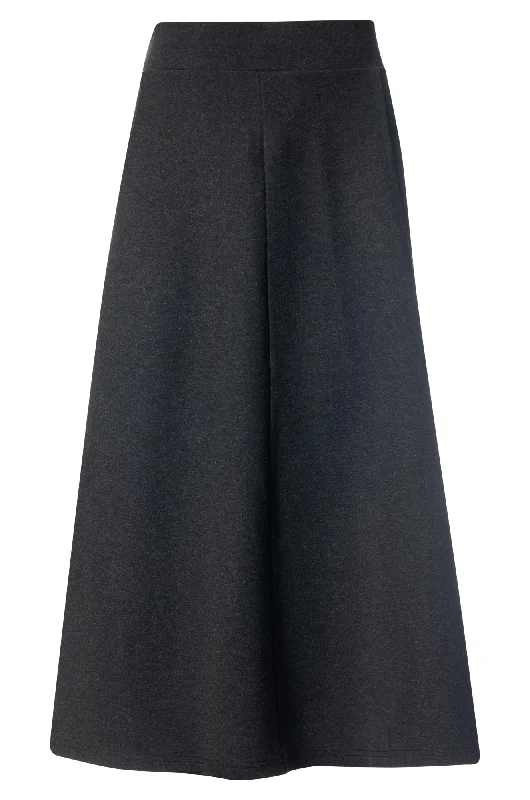 New Ponti pull on Skirt | CHARCOAL MARLE | 7806ZZ