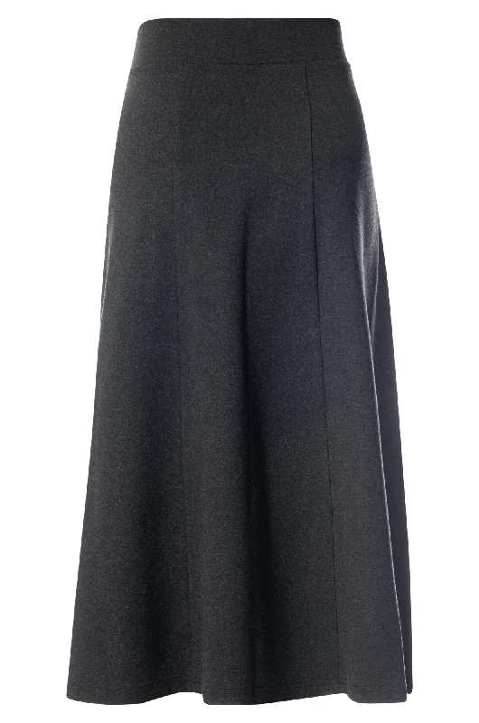 New Ponti pull on Skirt | CHARCOAL MARLE | 7806ZZ