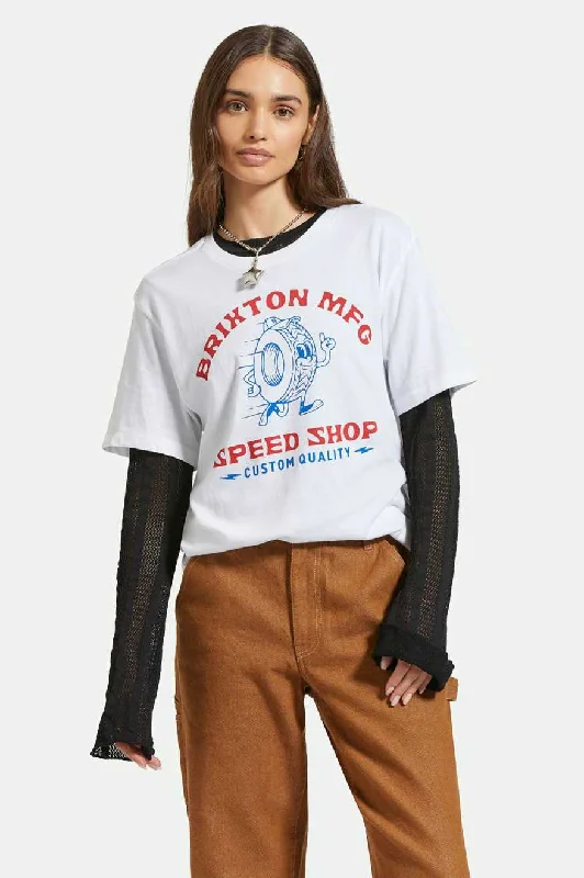 Speed Shop Vintage Crew T-Shirt - White