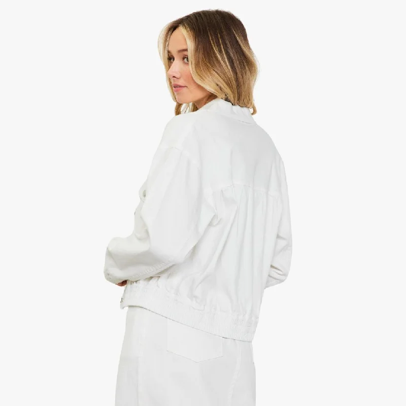 Washed Cotton Twill Jacket (White)