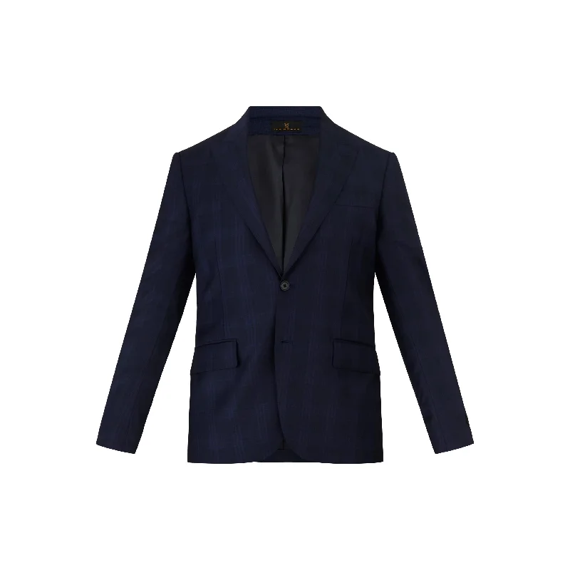 Navy with Indigo Check Suit