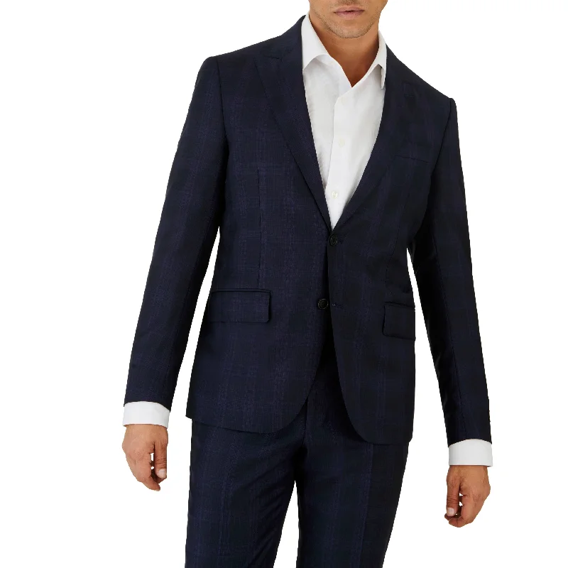 Navy with Indigo Check Suit