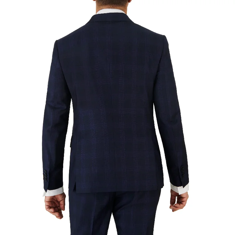 Navy with Indigo Check Suit