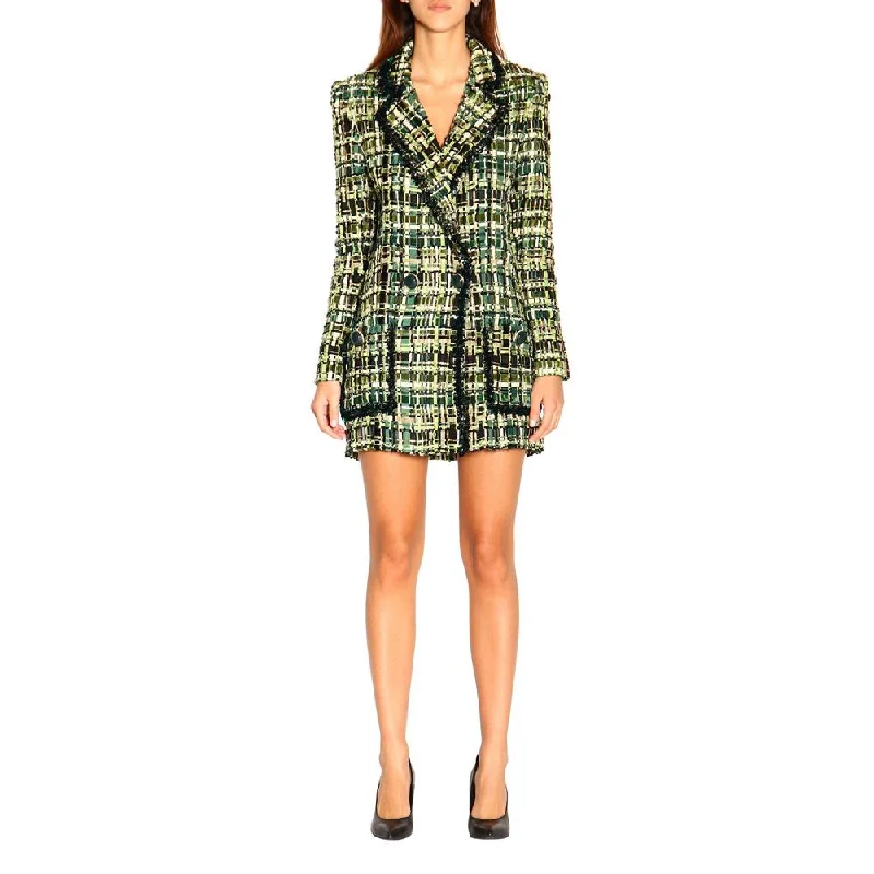 Elisabetta Franchi Elegant Forest Green Buttoned Jacket